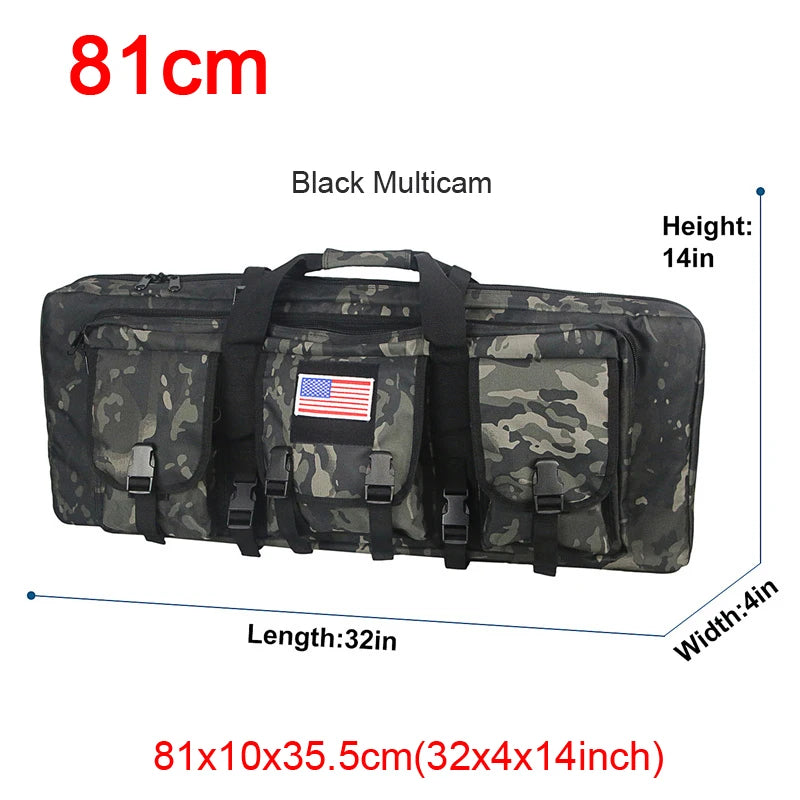 LQARMY Tactical Double Rifle Case Molle Bag