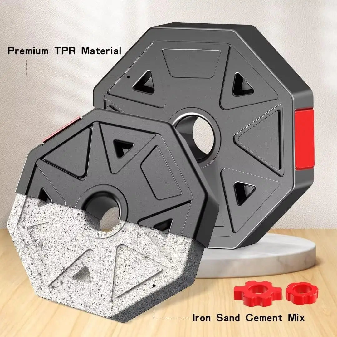 Department Adjustable Dumbbell To Barbell 44Lbs Fitness Set