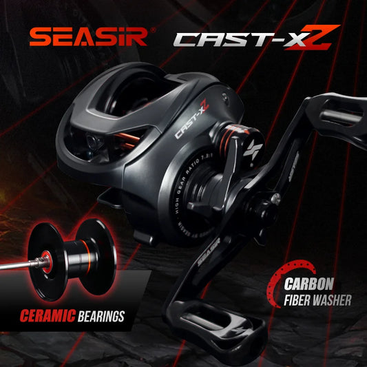 SeaSir Cast X2 Baitcasting Reel 7.3:1 Hybrid Ceramic Bearings