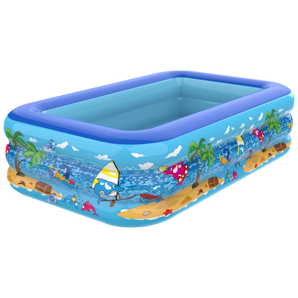 Form Inflatable Cartoon Pattern Swimming Pool for Outdoor Play