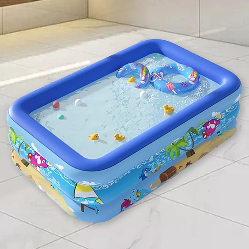 Form Inflatable Cartoon Pattern Swimming Pool for Outdoor Play