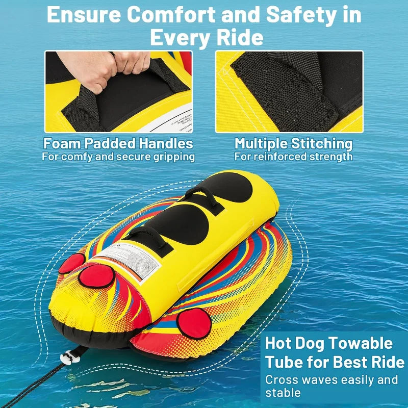 YTYIN Inflatable Banana Boat Towable For Two Person Water Sports