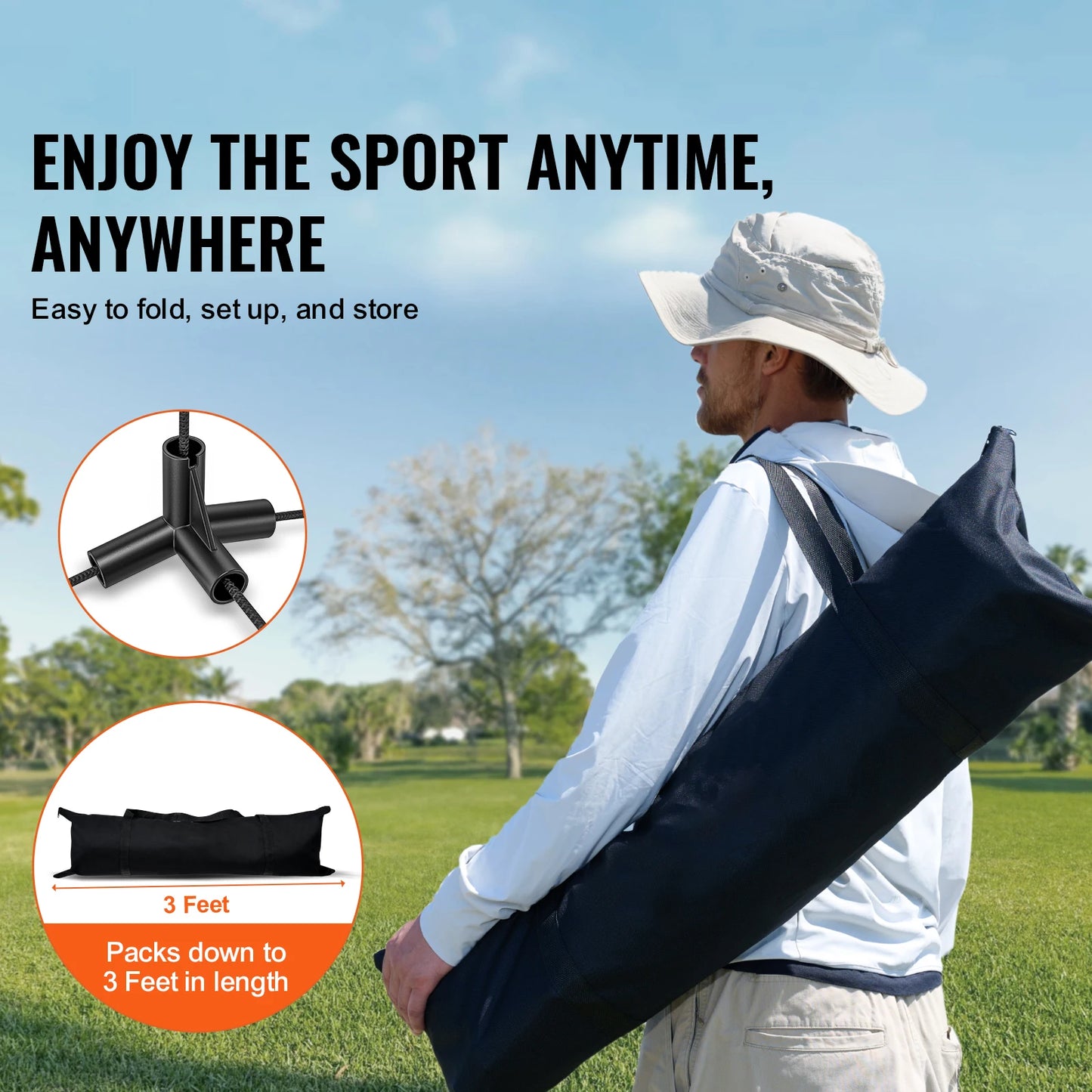 SucceBuy Multisport Portable Net Set With Poles