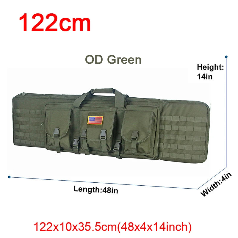 LQARMY Tactical Double Rifle Case Molle Bag