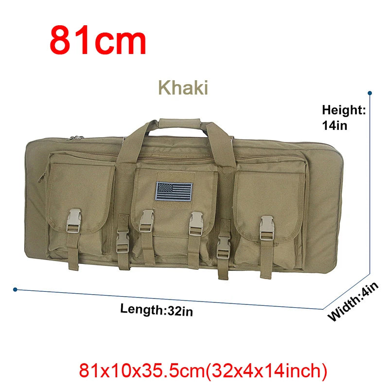LQARMY Tactical Double Rifle Case Molle Bag
