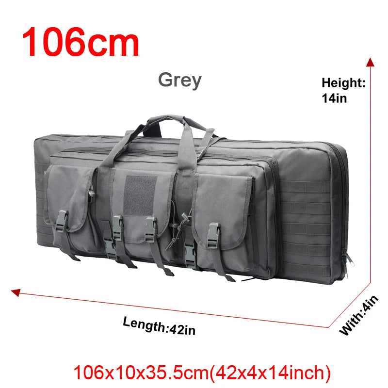 LQARMY Tactical Double Rifle Case Molle Bag