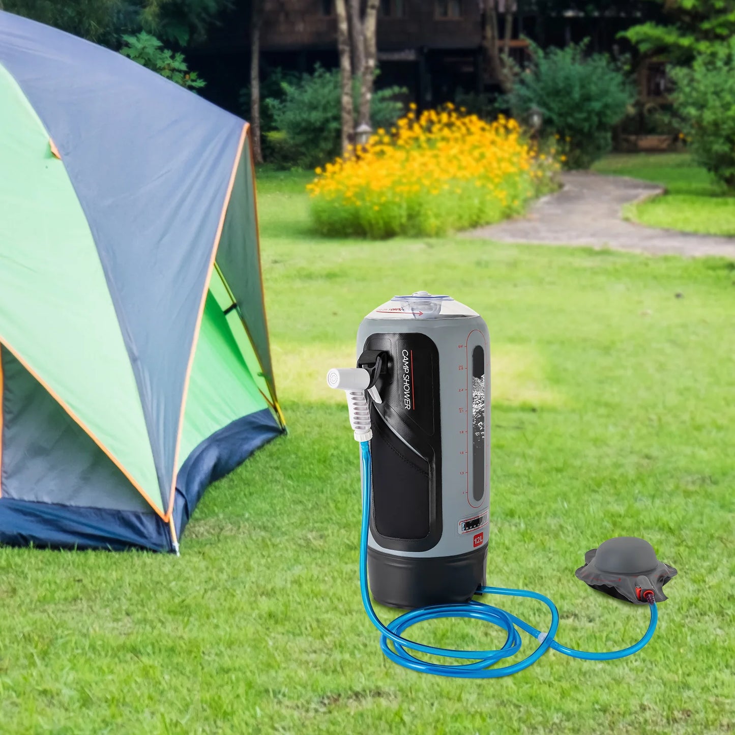 Bymaocar Portable Pressure Camp Shower With Storage Bag