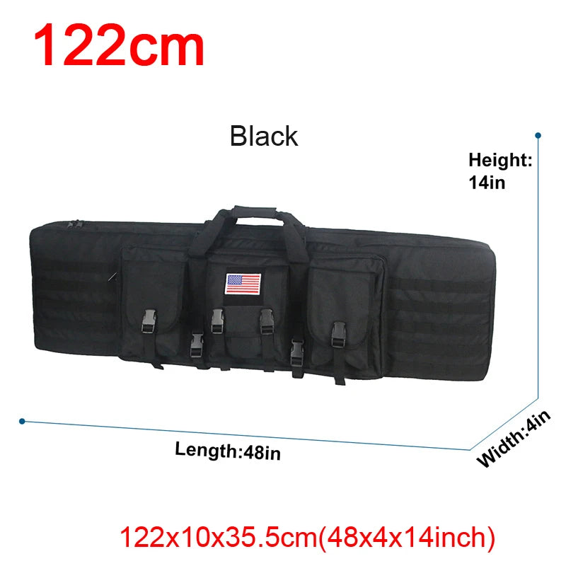 LQARMY Tactical Double Rifle Case Molle Bag
