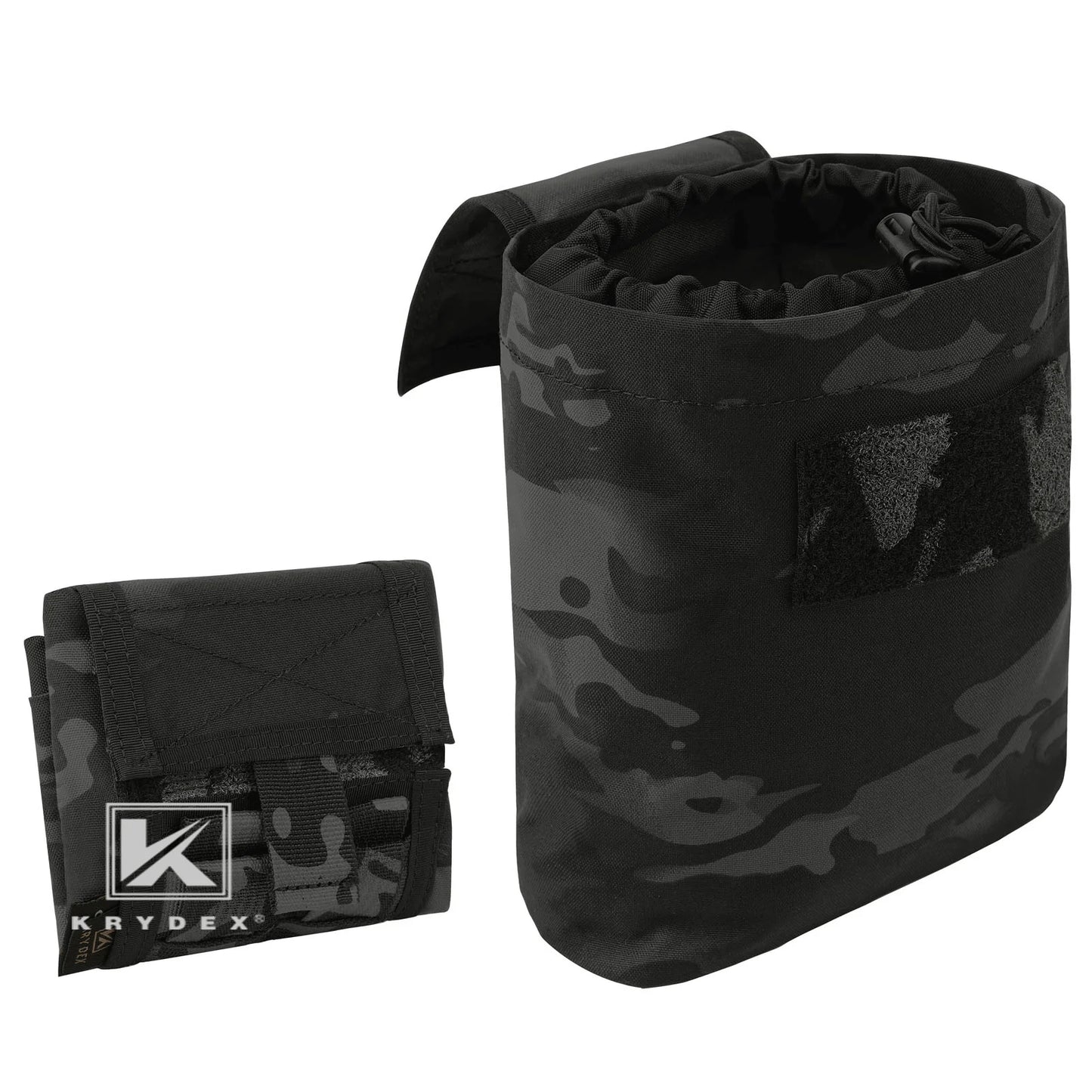 KRYDEX Tactical MOLLE Foldable Dump Pouch Magazine Recover Pouch