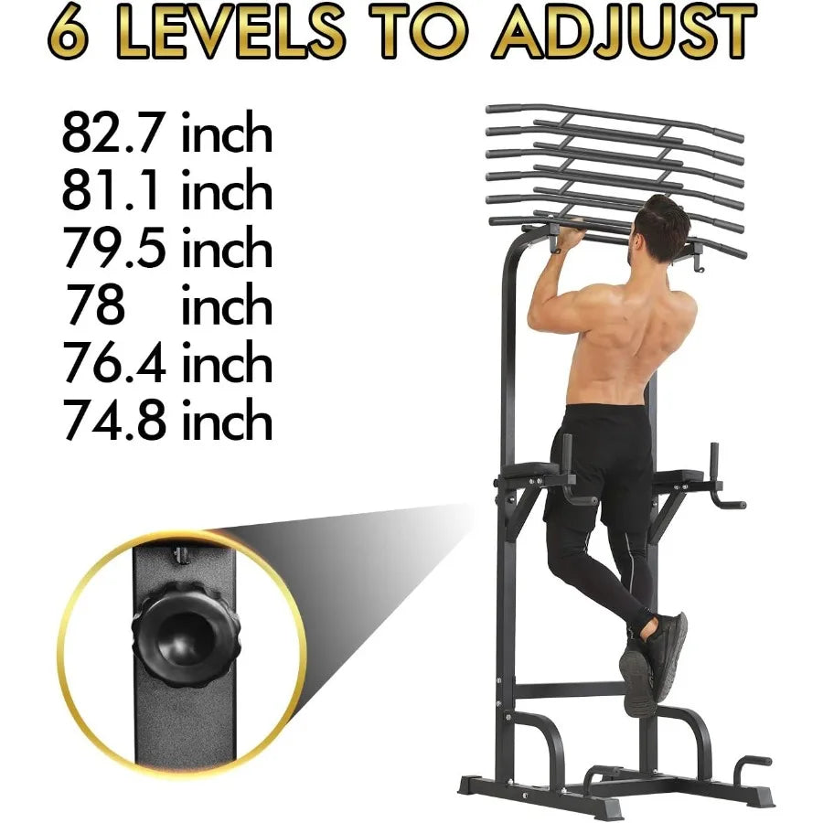 XMSJ Power Tower Pull Up Bar Dip Station