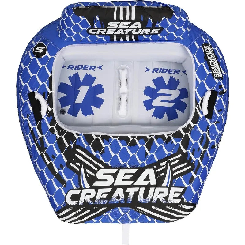 Seachoice Sea Creature Towable Tube With Backrests for Two