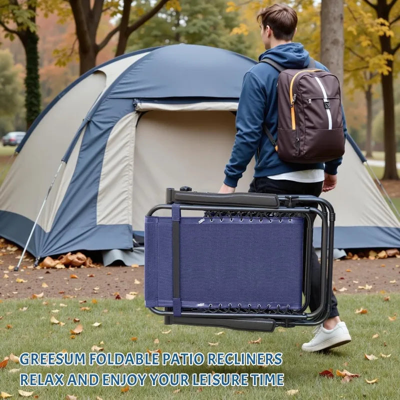 YTYIN Zero Gravity Chairs Set of 2 Adjustable Lounge Recliners