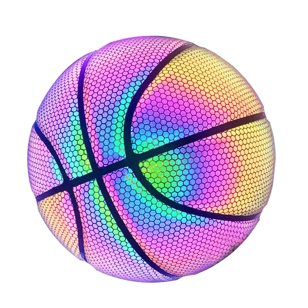 Luminous Holographic Reflective Basketball Glow Ball
