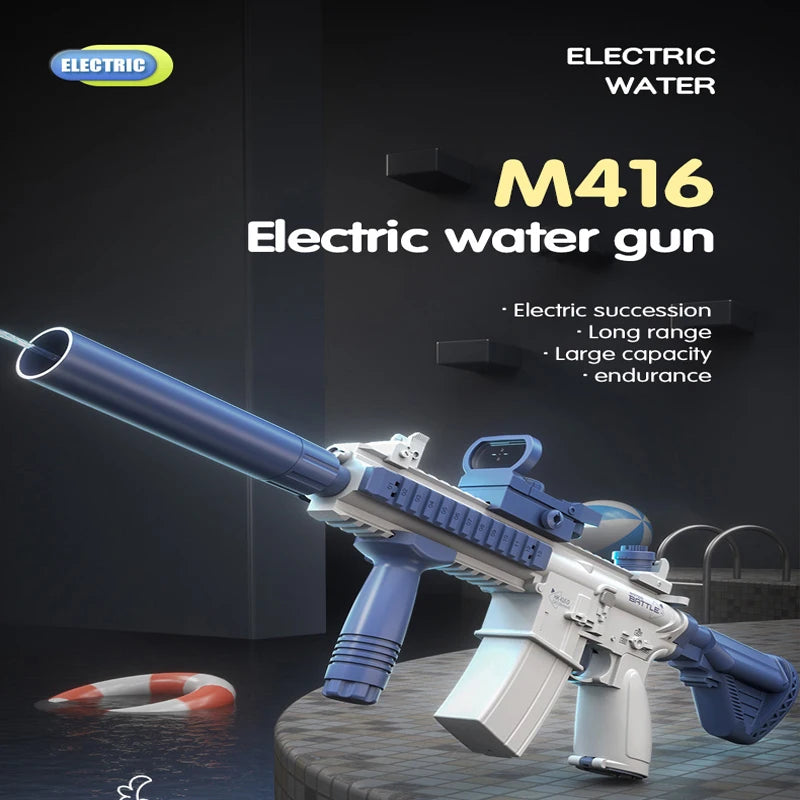 CONUSEA M416 Electric Water Gun Pistol Long Range Toy