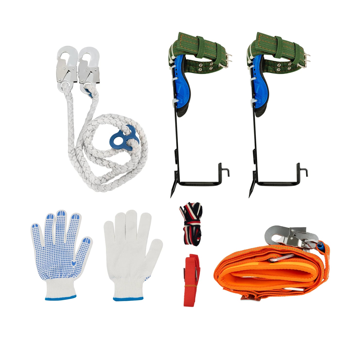 Tree Climbing Tools Safety Belt And Steel Foot Pedal Kit