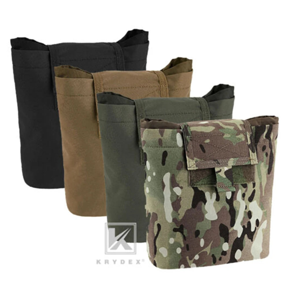 KRYDEX Tactical MOLLE Foldable Dump Pouch Magazine Recover Pouch