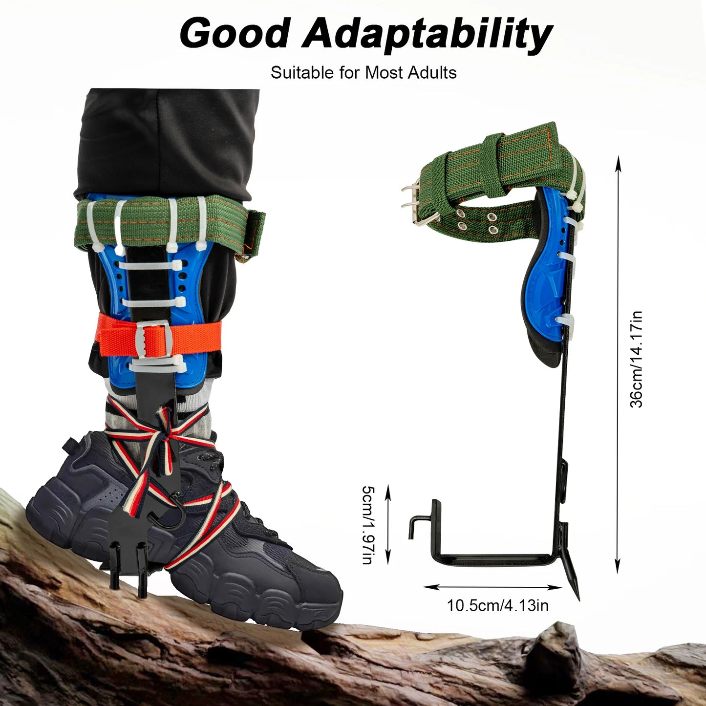 Tree Climbing Tools Safety Belt And Steel Foot Pedal Kit