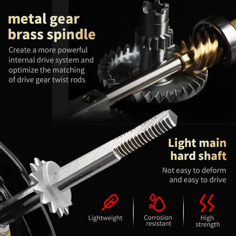 Two-Hand Rotating Fishing Reel He1000-7000 Series