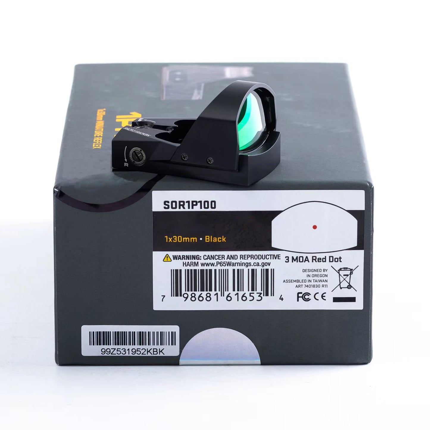 R1 Pro Red Dot Sight 3 MOA For 20mm Rail