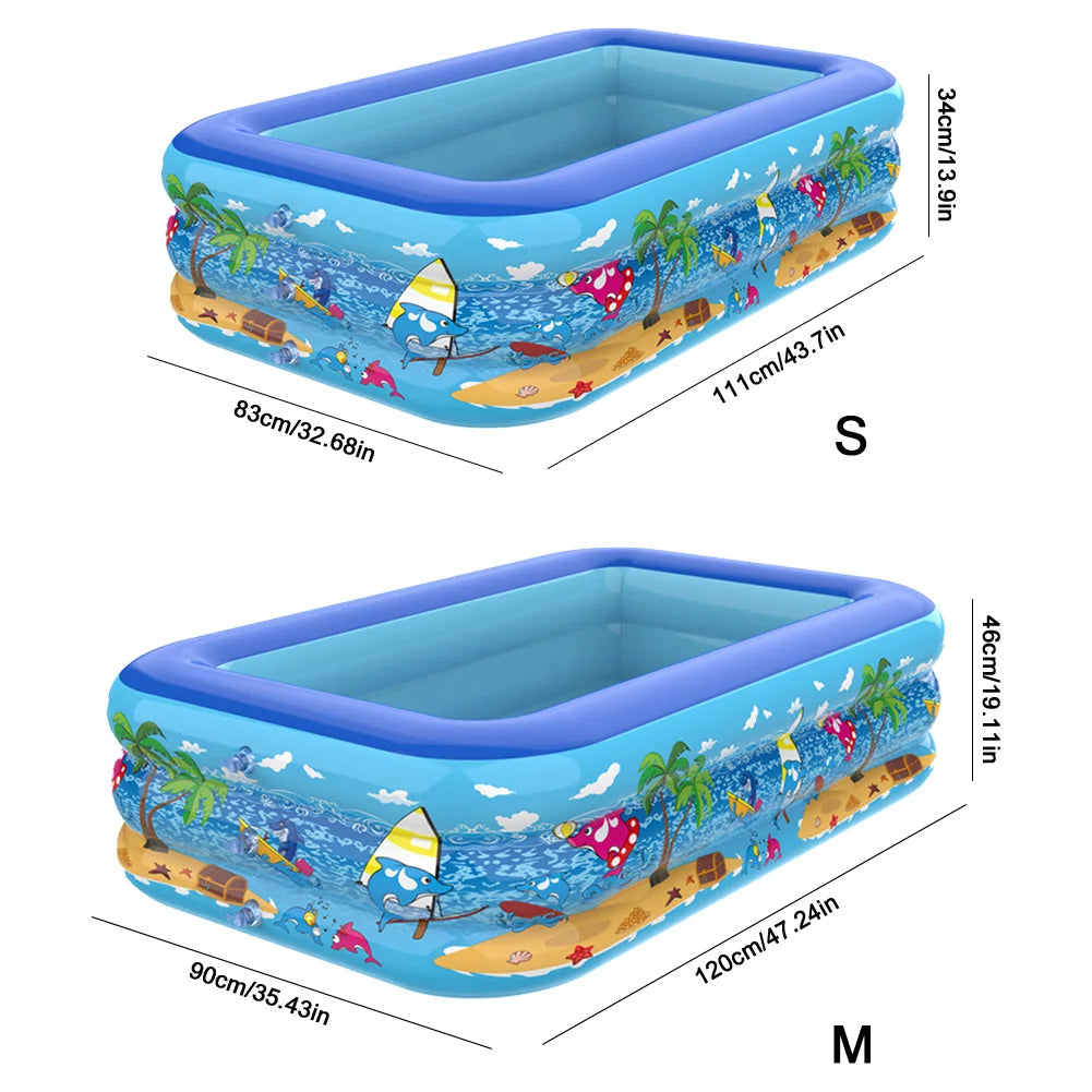 Form Inflatable Cartoon Pattern Swimming Pool for Outdoor Play
