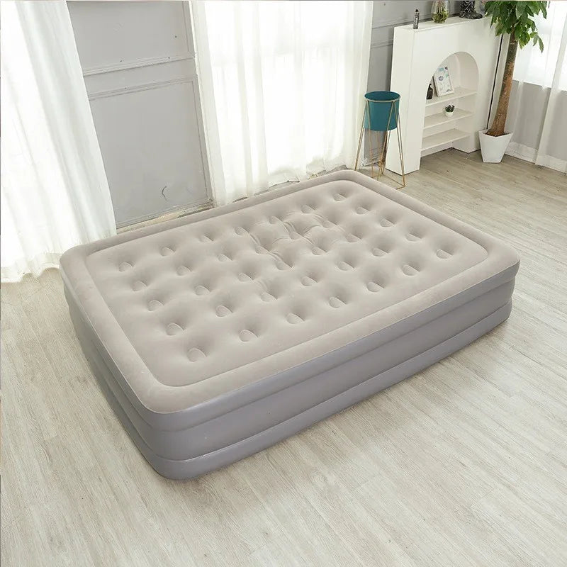 Automatic Inflatable Mattress With Built-In Pump For Indoor Outdoor Use