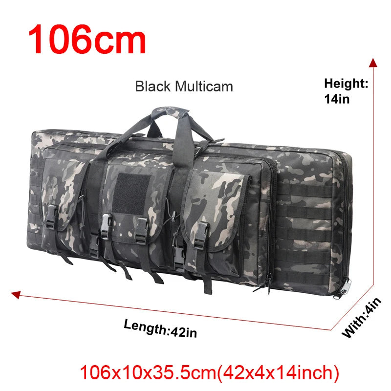 LQARMY Tactical Double Rifle Case Molle Bag