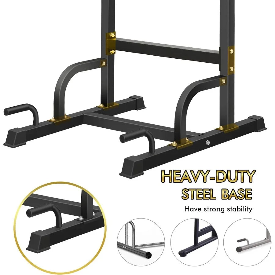 XMSJ Power Tower Pull Up Bar Dip Station