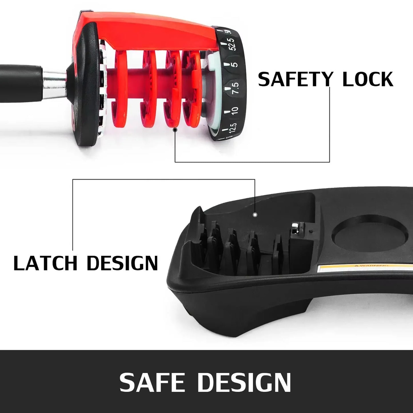 SIHAO Adjustable Dumbbell 24-40 KG Home Gym Weights