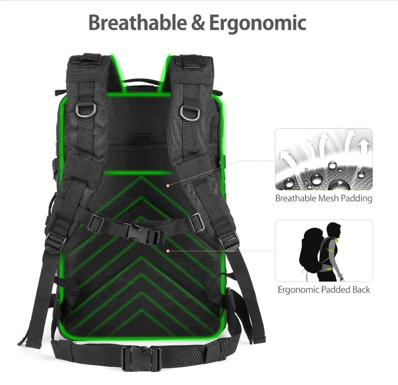 Unisex Hiking Backpack Multifunctional Outdoor Gear for Men and Women