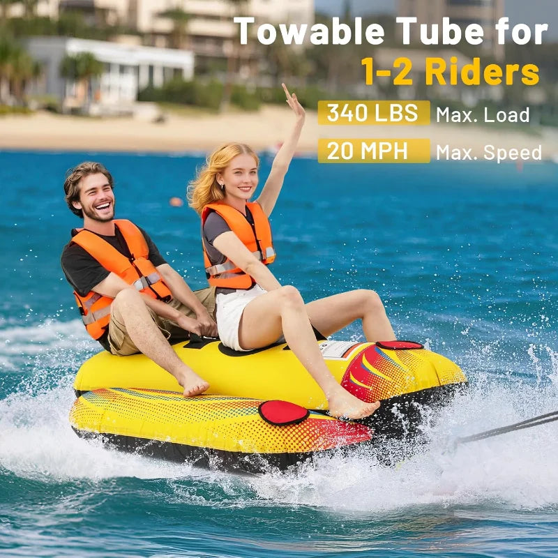 YTYIN Banana Boat Towable Tube for Two Riders