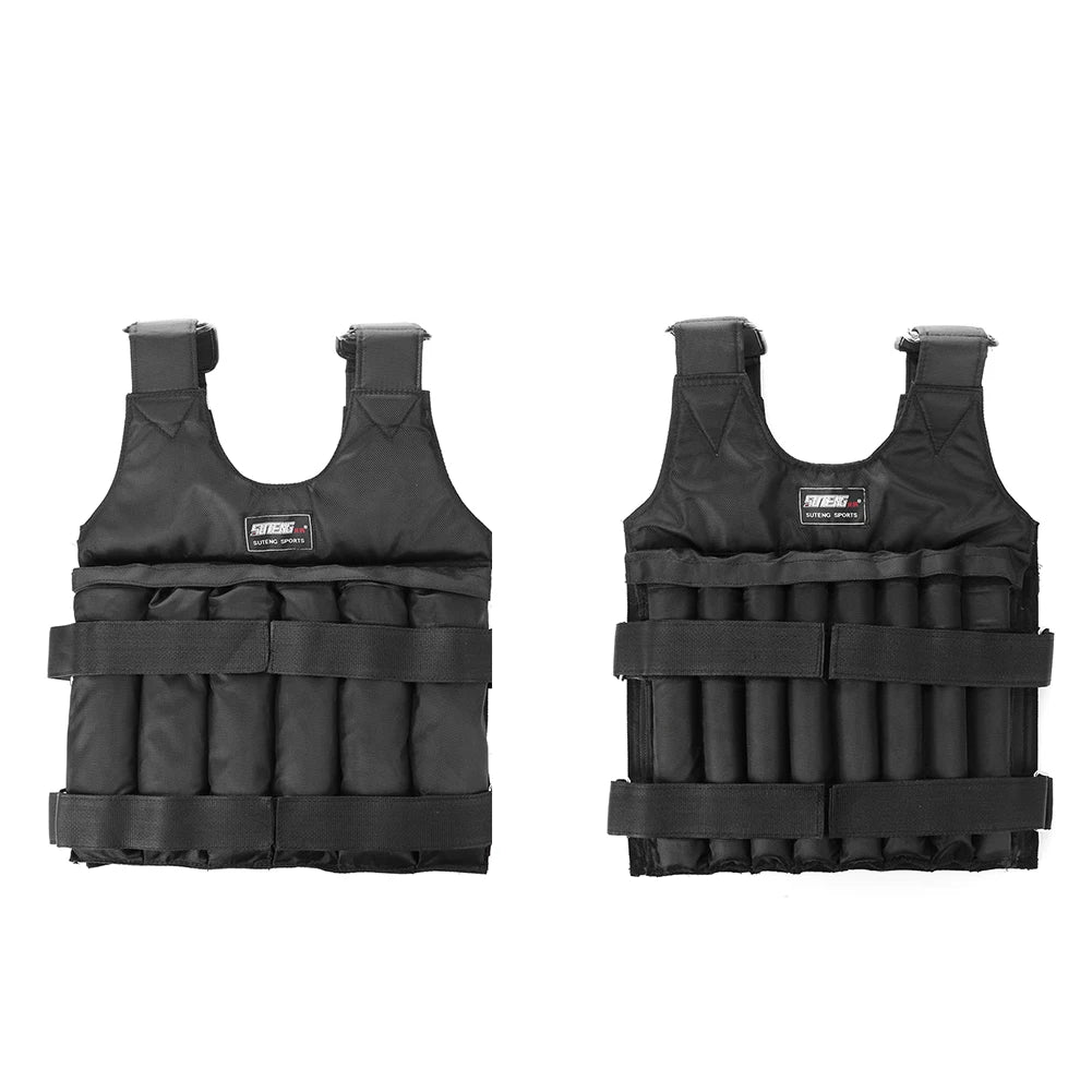 VKTECH Adjustable Weighted Vest Jacket For Running And Training