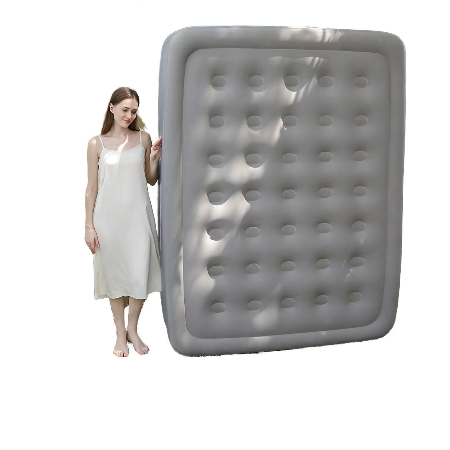 Automatic Inflatable Mattress With Built-In Pump For Indoor Outdoor Use
