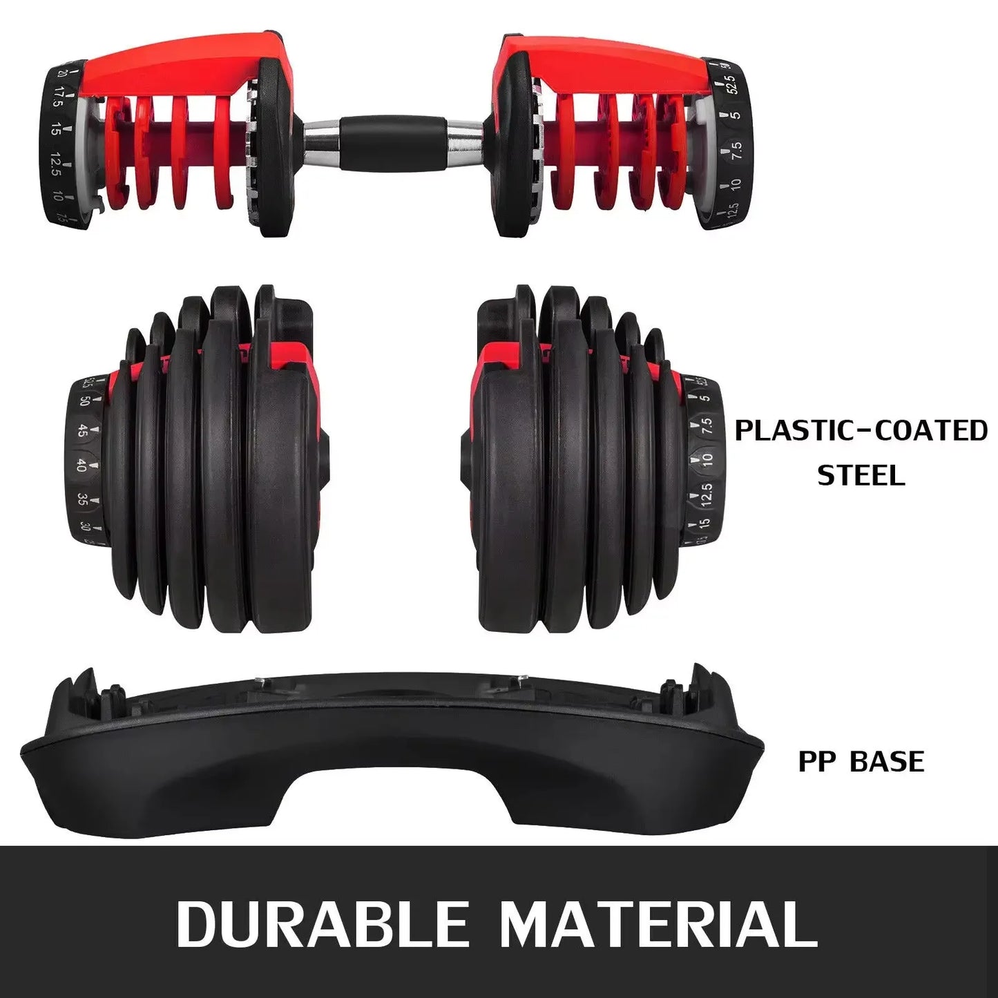 SIHAO Adjustable Dumbbell 24-40 KG Home Gym Weights
