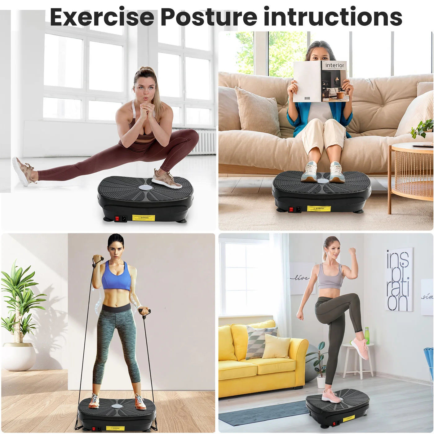 Vibration Plate Exercise Machine For Whole Body Workout And Slimming