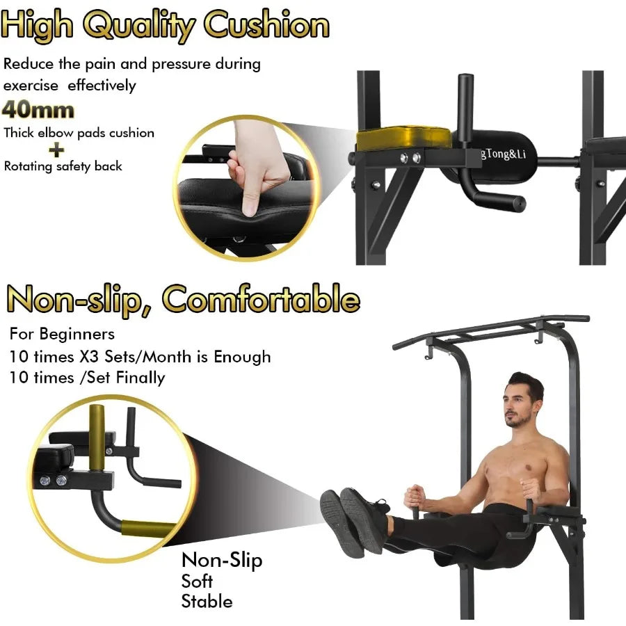 XMSJ Power Tower Pull Up Bar Dip Station